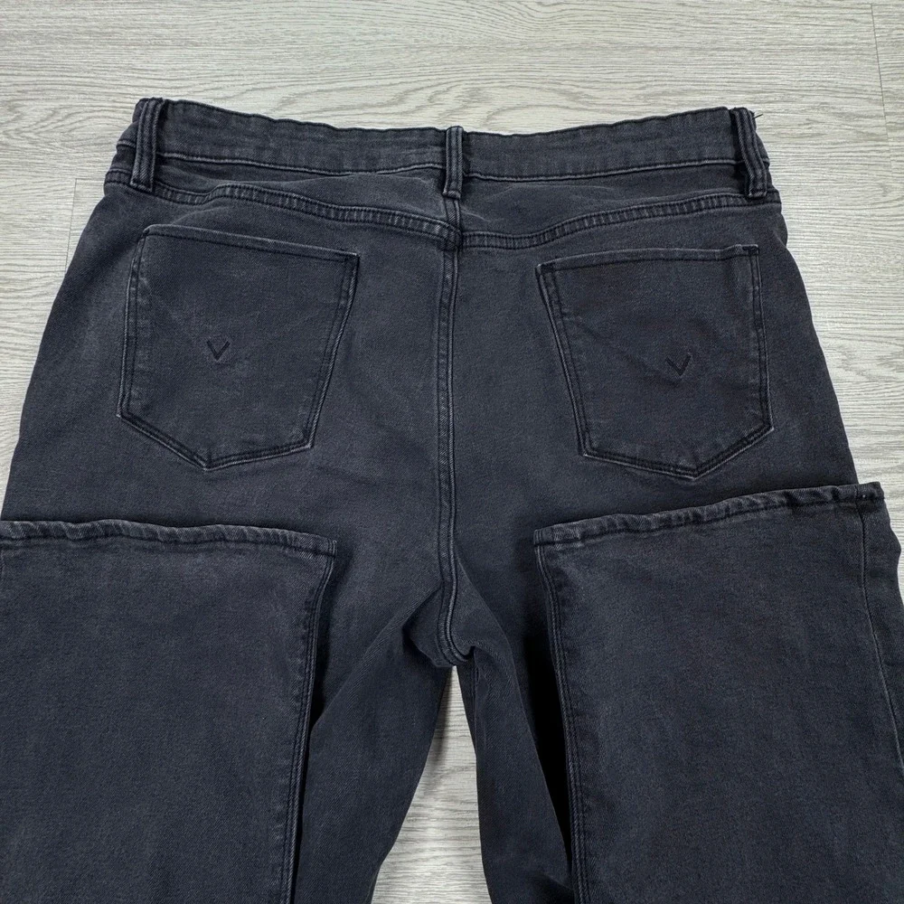 Hudson Women's Jeans Washed Black Size 16 Five Pocket Stretch Denim Pants